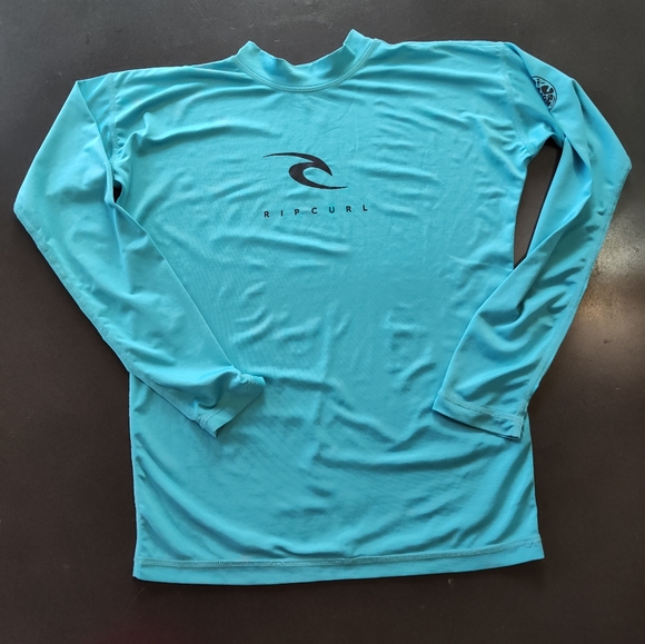 Rip Curl Rash Guard UPF 50+ Swim Shirt Youth Sz 14 - Picture 2 of 10